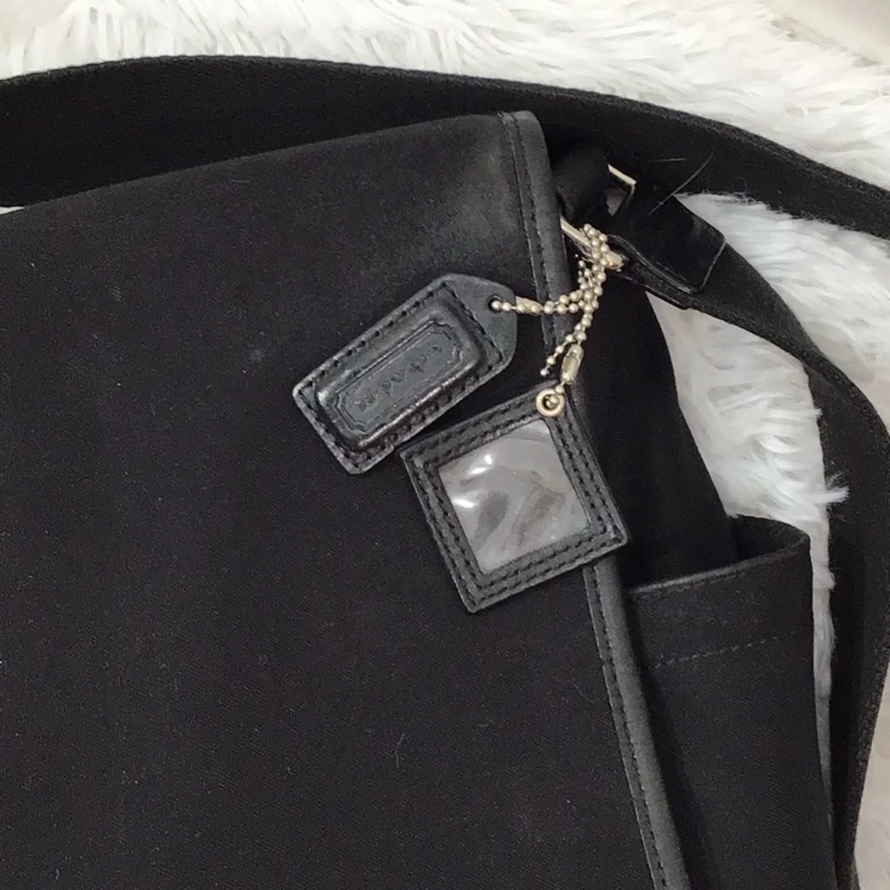 Coach Transatlantic canvas and leather messenger bag